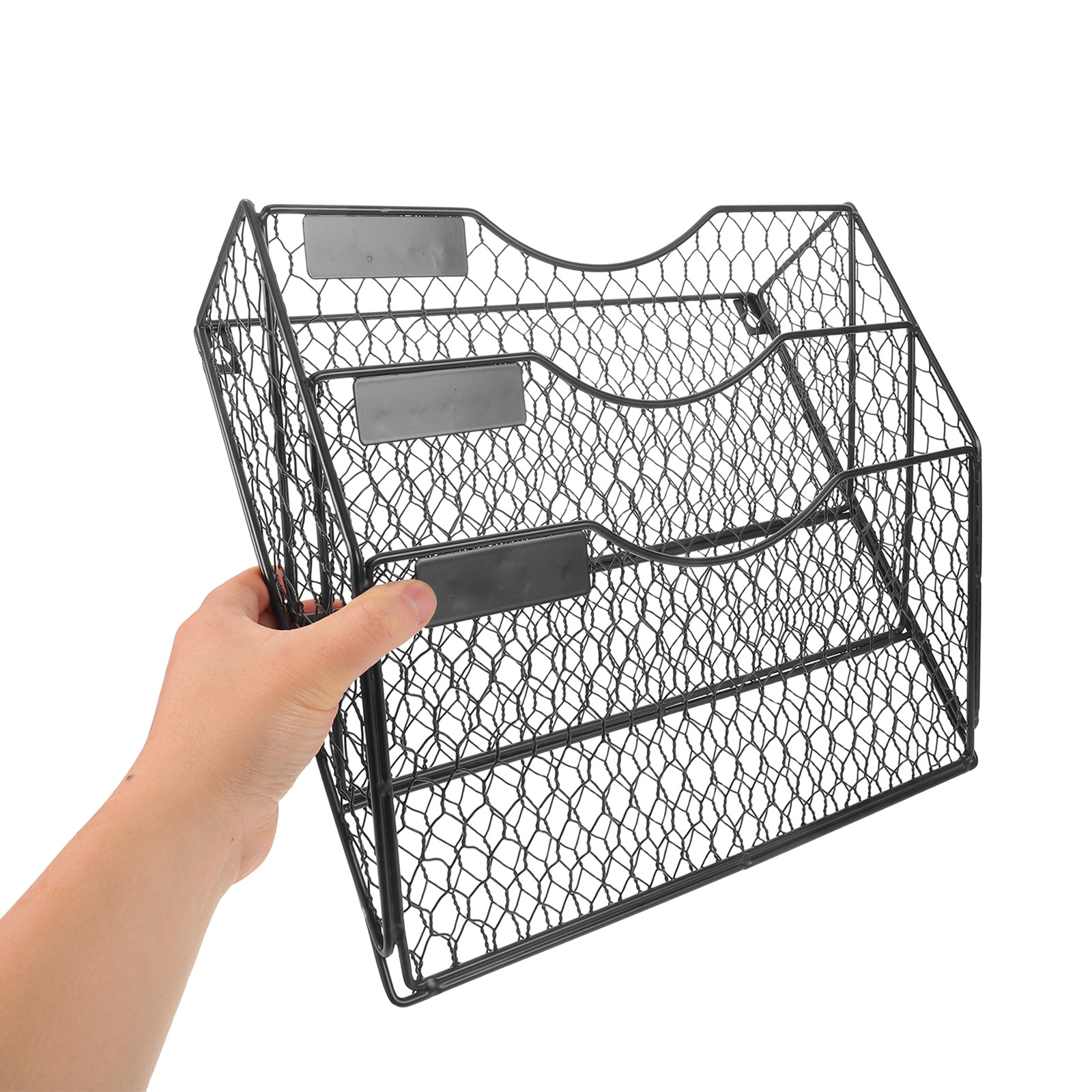 3 Tier Wall File Holder Mesh M - đánh giá và giá Magazine Holder Rack