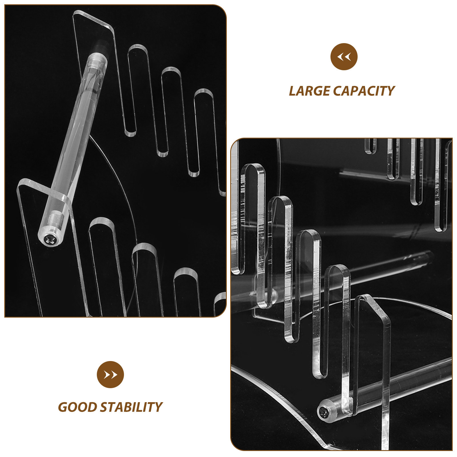 Tiered Acrylic Record Display  - đánh giá và giá Magazine Holder Rack